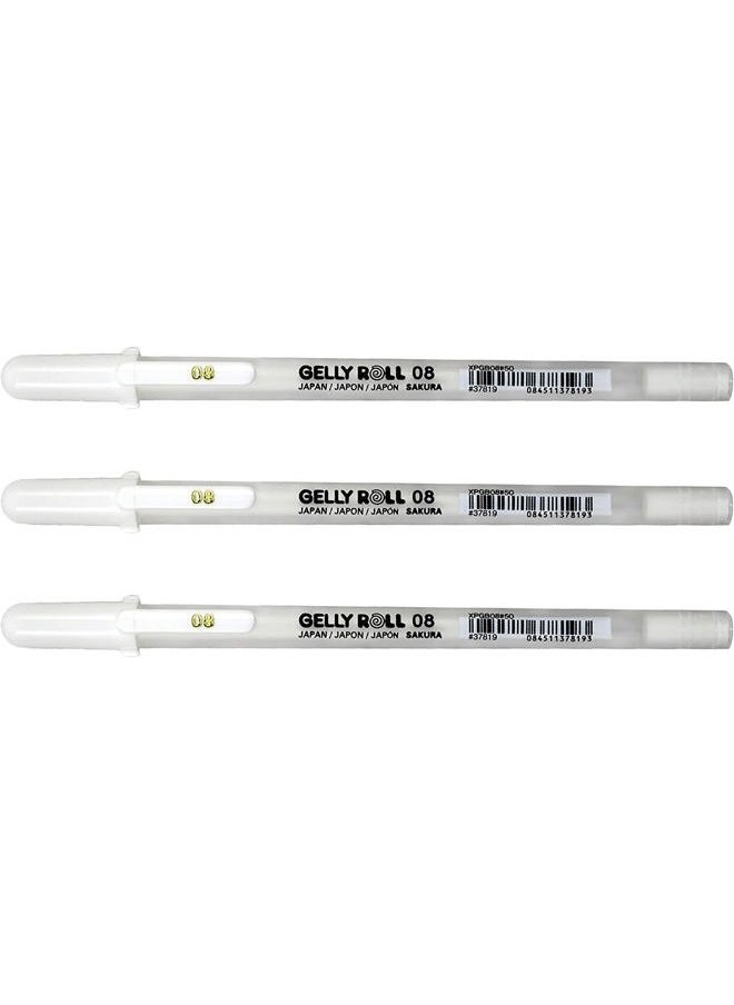 SAKURA 37488 Gelly Roll Classic 08 (Medium Pt.) 3 Pack Pen, White  - Image 3