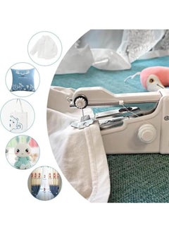 Handy Stitch Mini Hand Sewing Machine Portable Emergency Stitching Handheld Sewing Machine Home Tailoring Electric Stapler Style Handy Stich Hand Silai Machine Easy To Use Travel Sewing  - Image 2