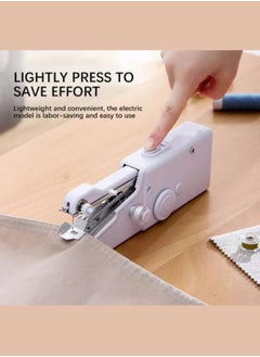 Handy Stitch Mini Hand Sewing Machine Portable Emergency Stitching Handheld Sewing Machine Home Tailoring Electric Stapler Style Handy Stich Hand Silai Machine Easy To Use Travel Sewing  - Image 4
