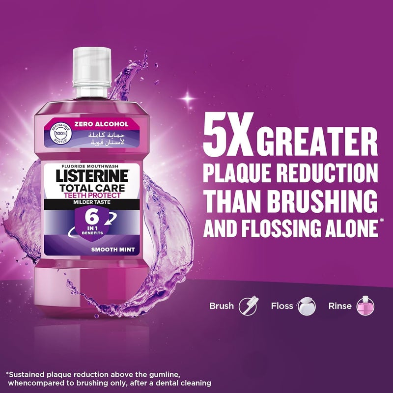 Listerine غسول فم ليسترين توتال كير لحماية الأسنان - نعناع ناعم - Image 2