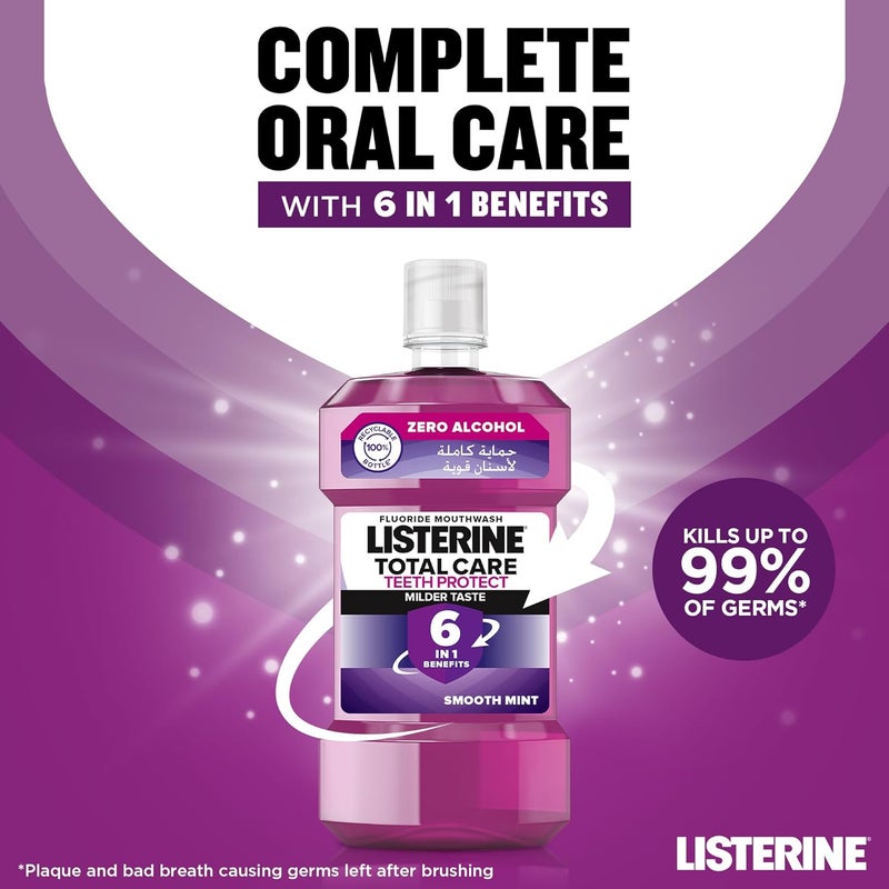 Listerine غسول فم ليسترين توتال كير لحماية الأسنان - نعناع ناعم - Image 3