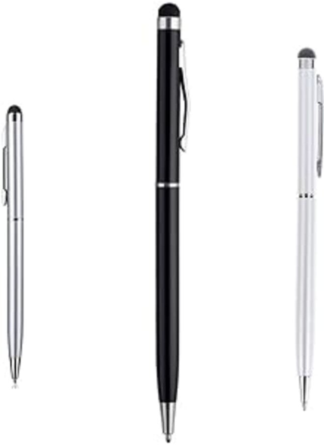 Generic - Universal Stylus Ballpoint Pen, 2 in 1 for Tablets and smart phones - Assorted Colors - Image 1