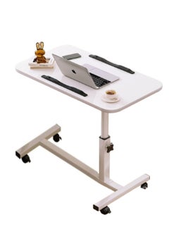 PENG GENERAL Adjustable Home Office Desk Portable Study Computer Rolling Desk Student Small Standing Laptop Desk White 60x40cm  - Image 5