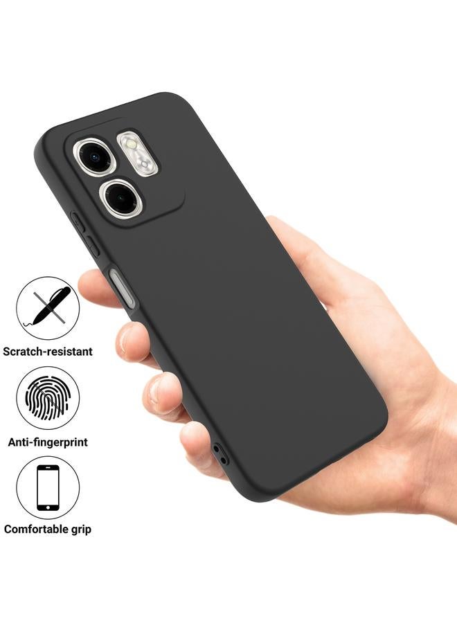 اس-توب جراب لهاتف Infinix Smart 9 بلون سادة من السيليكون السائل المقاوم للسقوط بتغطية كاملة - Image 2