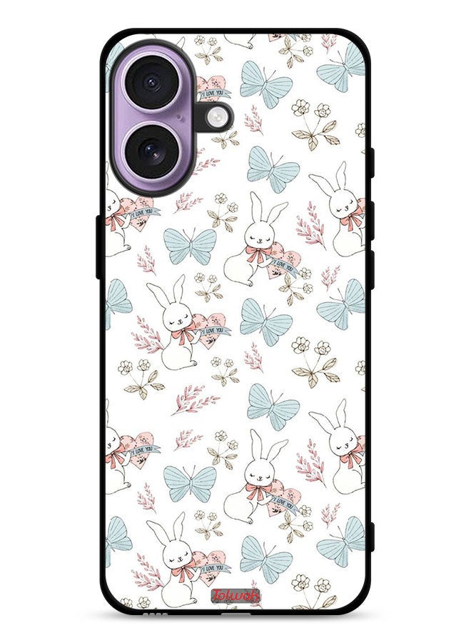 Tolwak Apple iPhone 17 Protective Case Cover Rabbit And Butterflies - Image 1