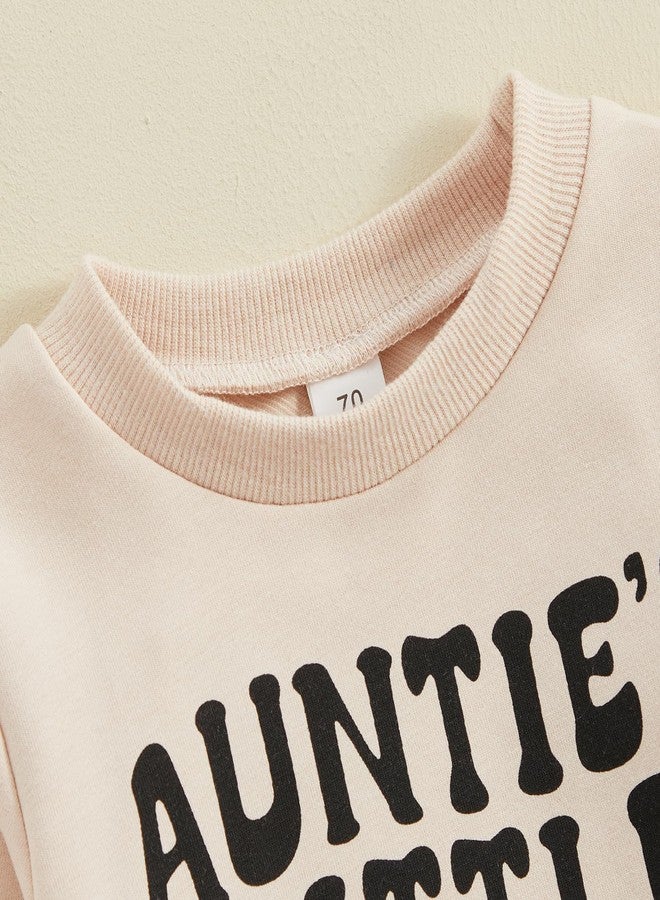 SAYOO Aunties Bestie Baby Clothes Gender Neutral Baby Boy Girl Long Sleeve Sweatshirt Pullover Pant Fall Solid Color Outfit (K Black, 0-6 Months) - Image 5