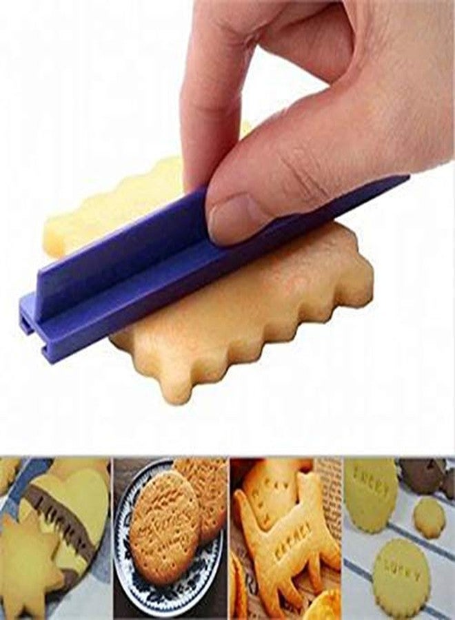 BAKING SET مجموعة قوالب تقطيع البسكويت على شكل حروف وأرقام، قوالب بسكويت، قوالب نقش وتزيين الكيك، أدوات خبز يدوية، سهلة الاستخدام - Image 3