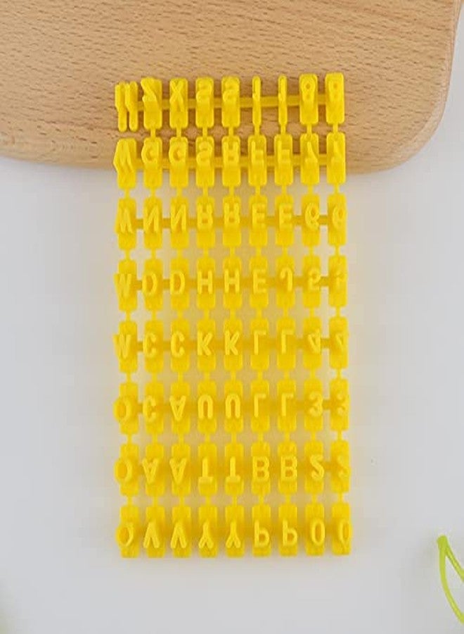 BAKING SET مجموعة قوالب تقطيع البسكويت على شكل حروف وأرقام، قوالب بسكويت، قوالب نقش وتزيين الكيك، أدوات خبز يدوية، سهلة الاستخدام - Image 4