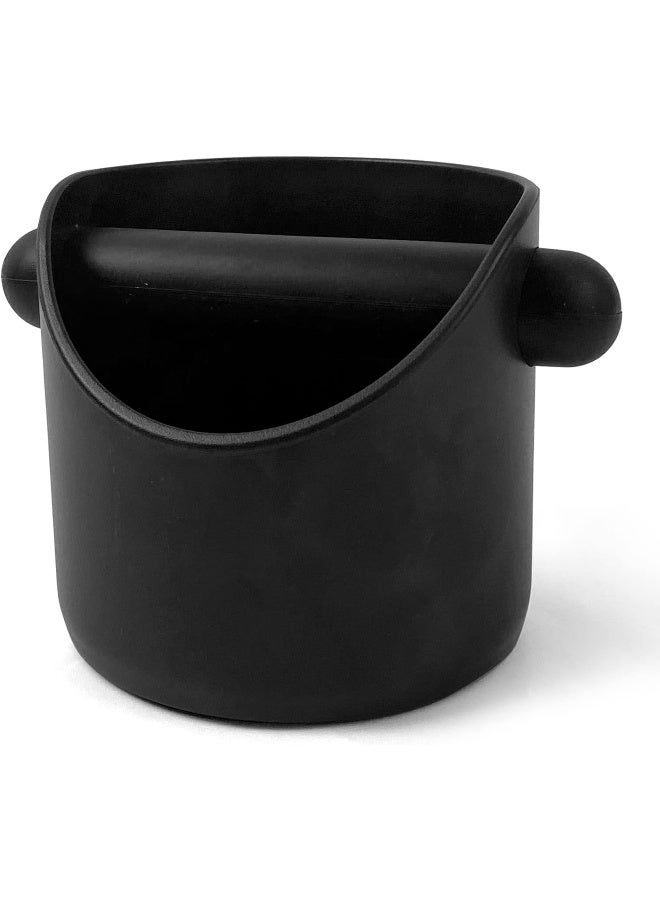 SKY-TOUCH Coffee Grounds Bucket Espresso Knock Box Anti Slip Coffee Grind Dump Bin Waste Bin With Detachable Knock Bar For Home or Coffee Shop, Black  - Image 1