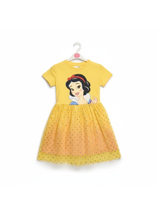 Disney PRINCESS SNOW WHITE - GIRL'S TULLE DRESS 100% COTTON | MESH 100% POLYESTER| - Image 2