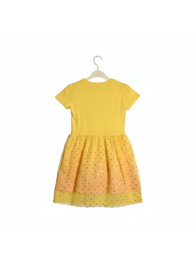 Disney PRINCESS SNOW WHITE - GIRL'S TULLE DRESS 100% COTTON | MESH 100% POLYESTER| - Image 4
