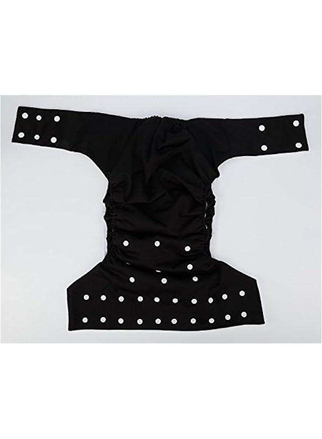 Generic Reusable Washable Cloth Diaper Nappy for Teenage Adults with Disabilities in Black Color - Image 3