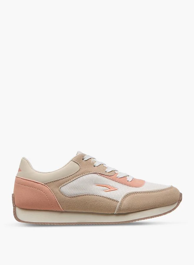 Dash Textured Sneakers With Lace-Up Closure