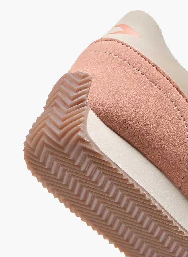 Dash Textured Sneakers With Lace-Up Closure