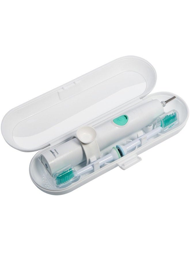 Nincha (White) - Portable Electric Toothbrush Travel Case for Philips Sonicare Series-Durable, Environmentally Friendly, Breathable, Food-Safe Plastic Material(White) - Image 1