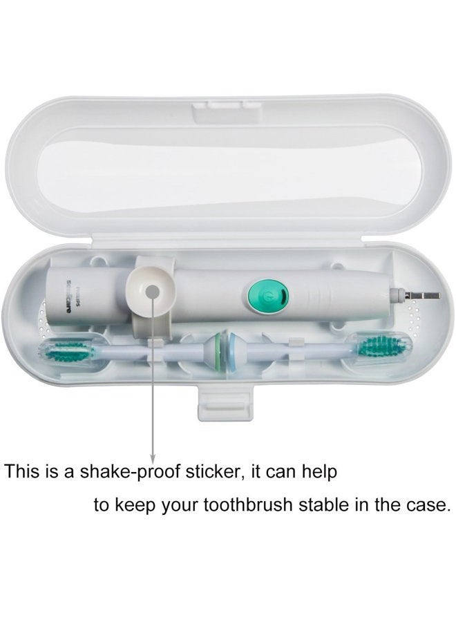 Nincha (White) - Portable Electric Toothbrush Travel Case for Philips Sonicare Series-Durable, Environmentally Friendly, Breathable, Food-Safe Plastic Material(White) - Image 4
