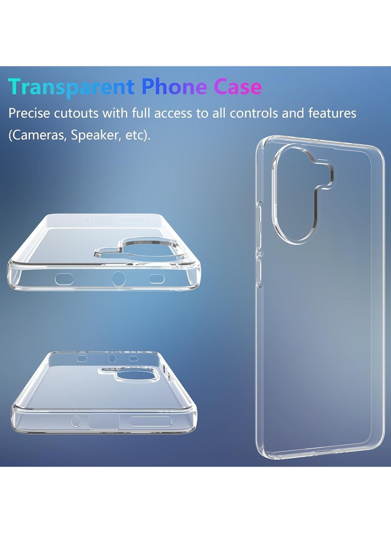 general 【1+2】 Redmi Turbo 4 5G / Xiaomi Poco X7 Pro 5G Transparent Protective Case with Screen Protector 【2 pieces】, 360-degree protection - shockproof, slim, anti-yellowing, transparent protective case - Image 5