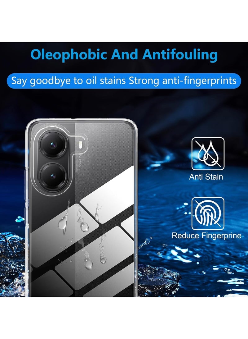 general 【1+2】 Redmi Turbo 4 5G / Xiaomi Poco X7 Pro 5G Transparent Protective Case with Screen Protector 【2 pieces】, 360-degree protection - shockproof, slim, anti-yellowing, transparent protective case - Image 2