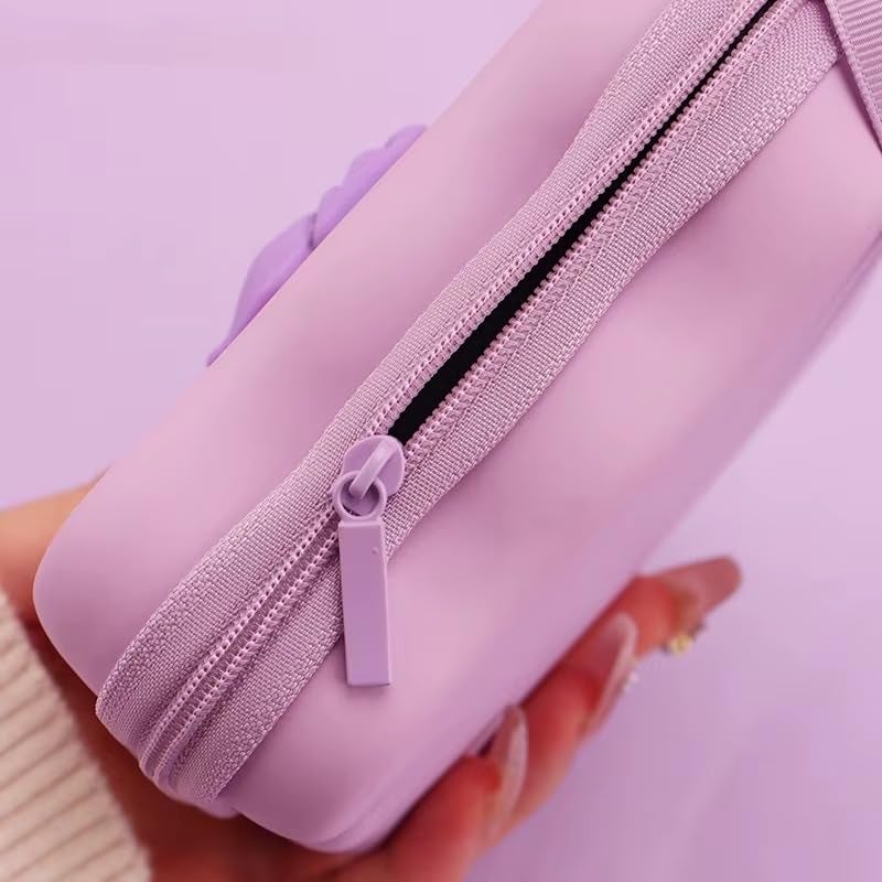 CERLINK Portable Mobile Phone Data Cable Storage Bag Multi-Function Charger Earphone Cord USB Travel Storage Pouch Pack of-1 (Black Bow) - Image 4