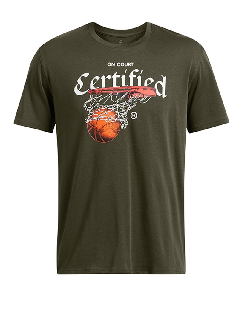 UNDER ARMOUR - Heavyweight Hoops Certified T-shirt - Image 1