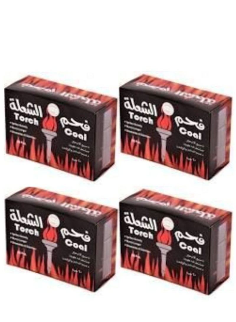 تورش 4 حبة فحم الشعلة