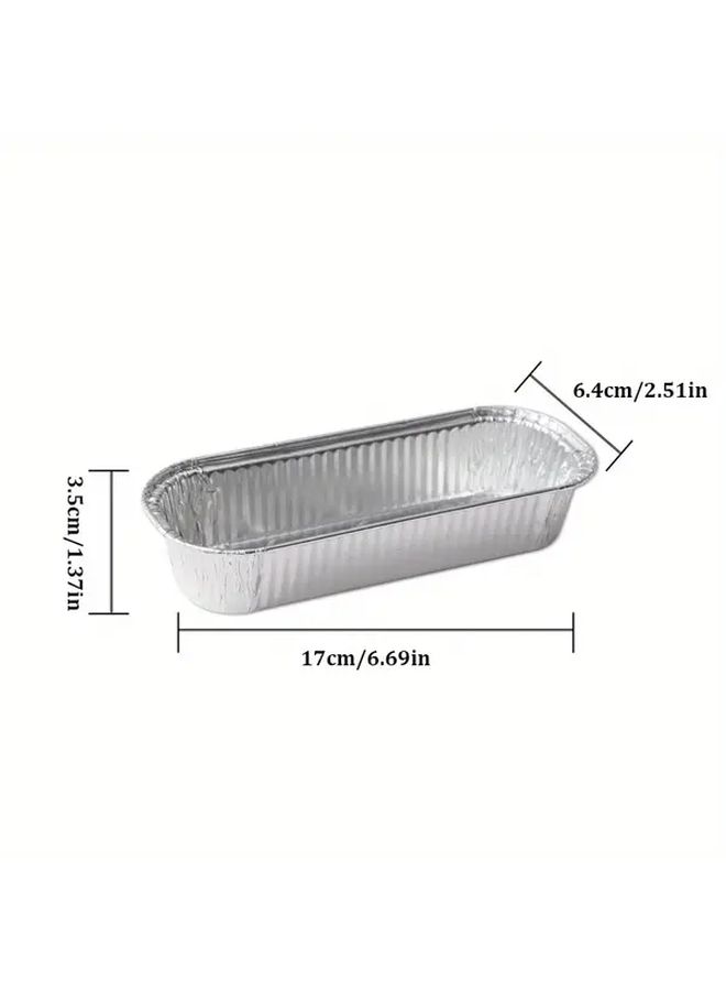 Disposable BBQ Pans 50pcs Air Fryer Baking Tray Tin Foil Pans Box Grilling Tray For Kitchen Accessories - Image 4