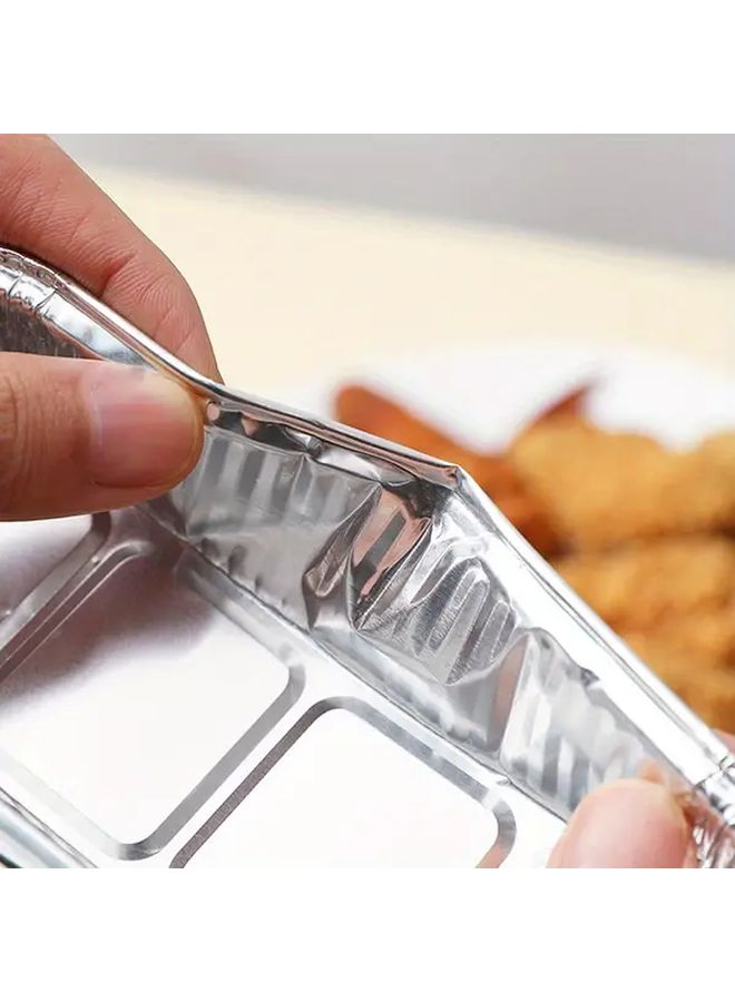 Disposable BBQ Pans 50pcs Air Fryer Baking Tray Tin Foil Pans Box Grilling Tray For Kitchen Accessories - Image 5
