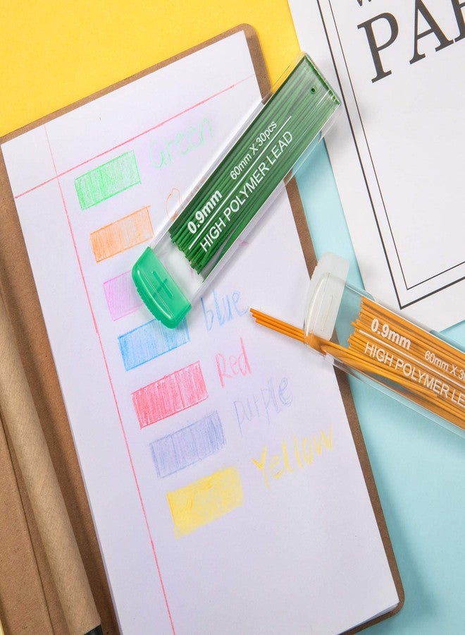 Zhehao 210 Pcs Colorful Refill 0.9 mm Automatic Mechanical Pencil Refills Operation Christmas Items Bulk 7 Colors Stationery for Students School Supplies Home Offices - Image 3