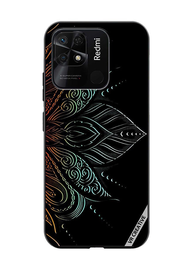 VR CREATIVE Protective Case Cover For Xiaomi Redmi 10C Heena Elements Design Multicolour - Image 1