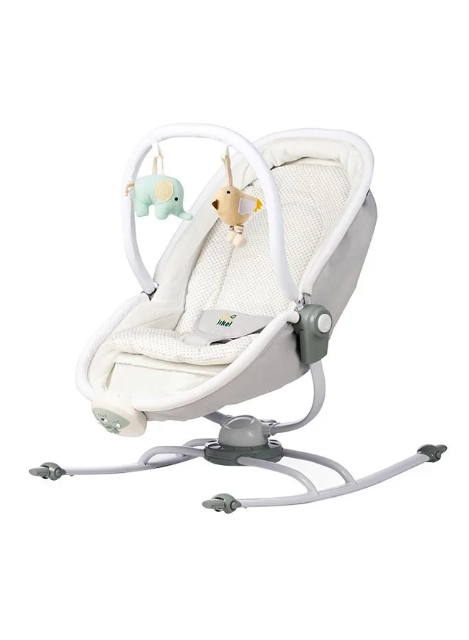 Jikel 2-in-1 Rella Rocker With Napper And Bassinet - Grey