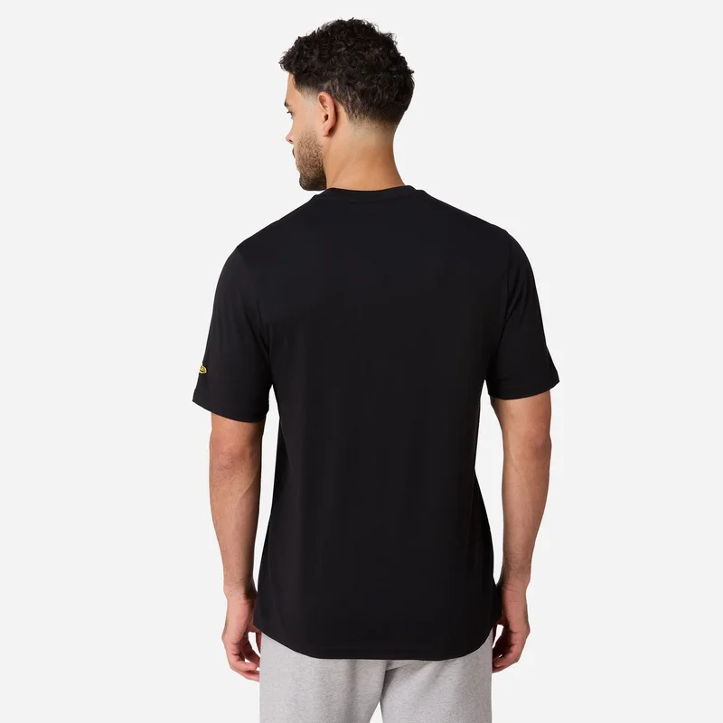 NEW ERA Black Men's NBA Los Angeles Lakers Stacked Wordmark T-Shirt for Men | Best Price UAE