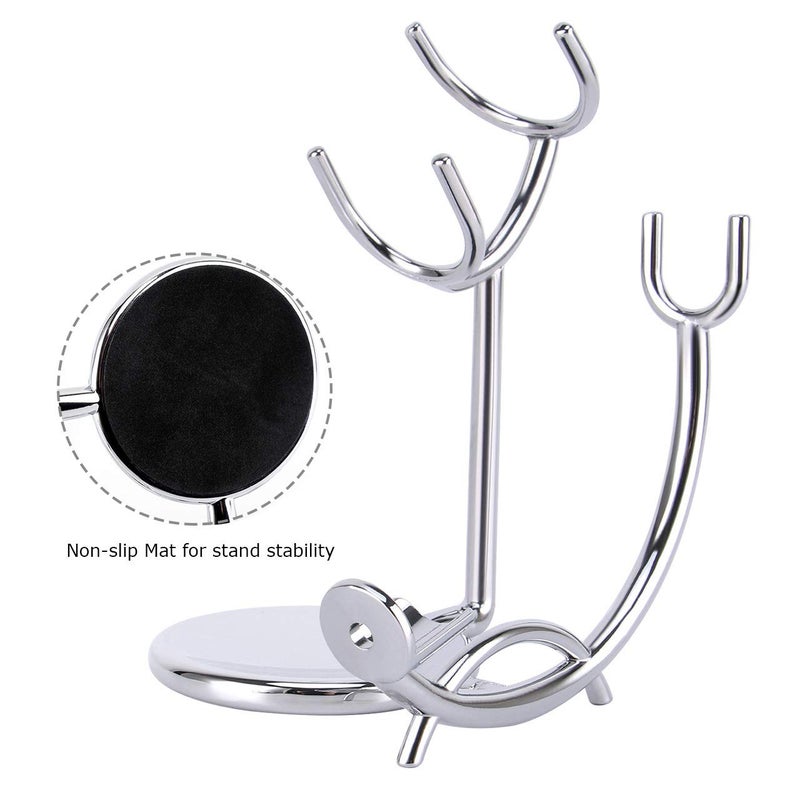 SANWA Grooming Shaving Kit for Men,Shaving Razor and Brush Stand with Stainless Steel Shaving Soap Bowl - Image 2