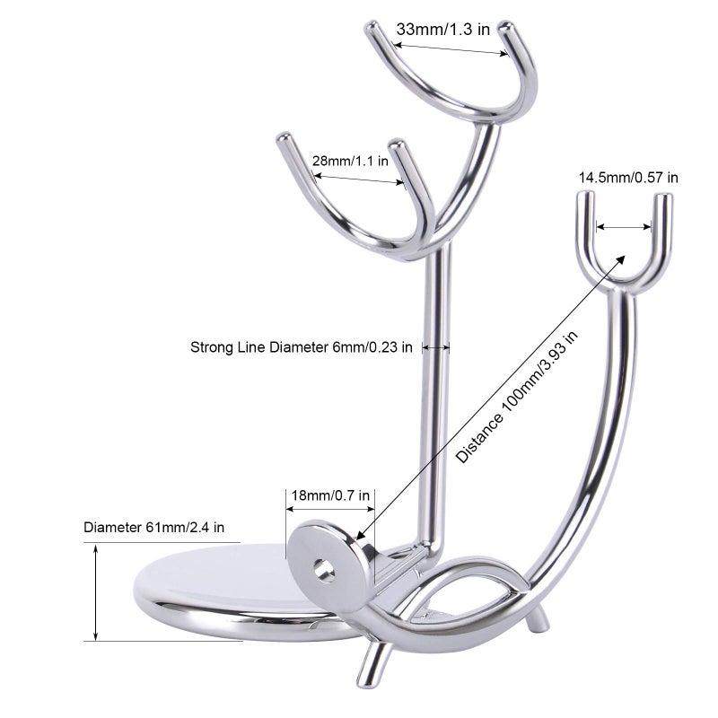 SANWA Grooming Shaving Kit for Men,Shaving Razor and Brush Stand with Stainless Steel Shaving Soap Bowl - Image 3