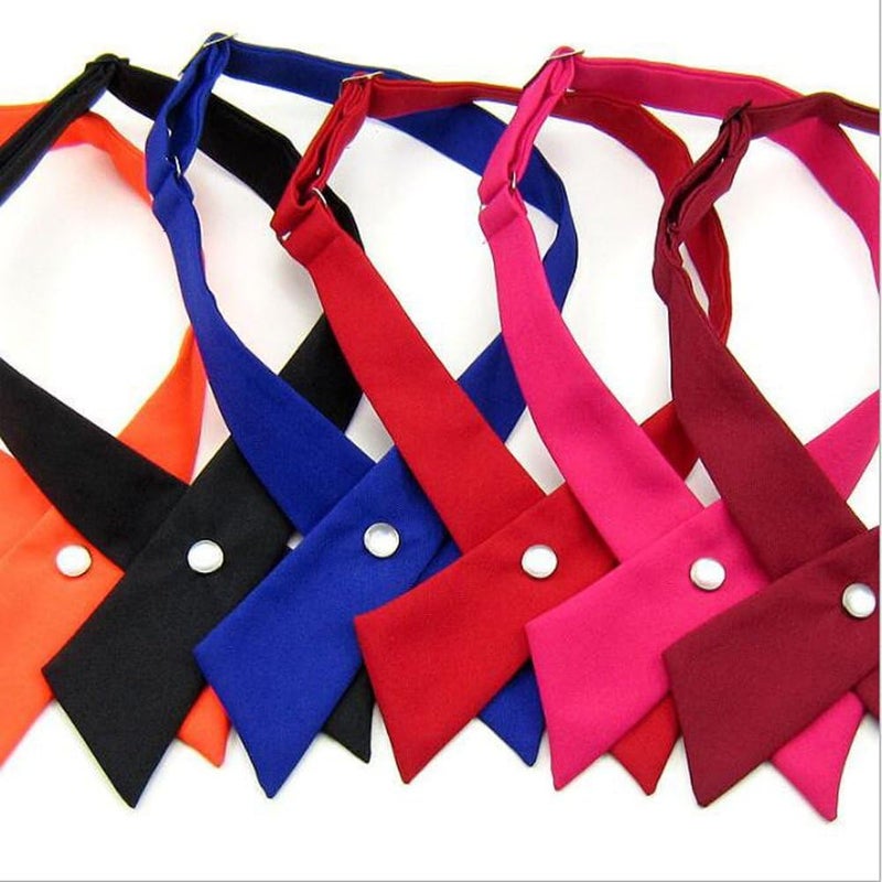 Patiky Tie for Men Women Adjustable Criss-Cross Bowtie School Uniform Pre Tied Bows for Girls Neck Tie Accessories PTK03 - Image 5
