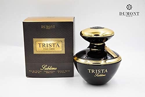 Dumont TRISTA SUBLIME POUR FEMME - 3.4oz - Perfume for Women - Floral, Feminine, Woody, Musk & Romantic Scent - Long Lasting Cologne Mist & Body Spray - for Her - Image 3