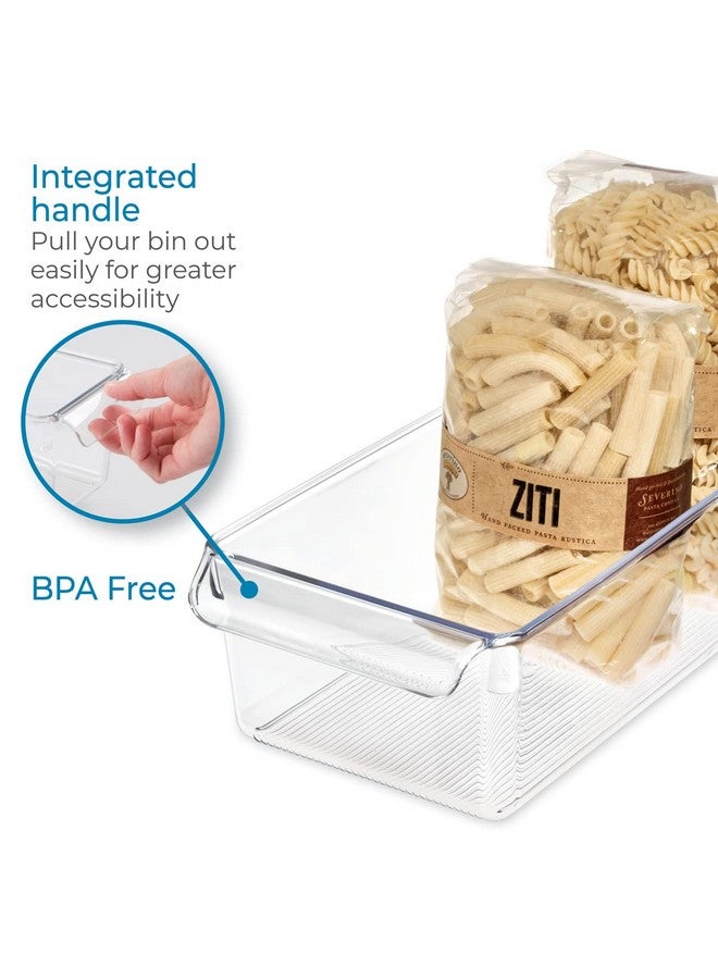 InterDesign iDesign Linus Plastic Fridge and Freezer Storage Organizer Bin with Handle, Clear Container for Food, Drinks, Produce Organization, BPA-Free , 11.5" x 6" x 3.5", Clear - Image 4