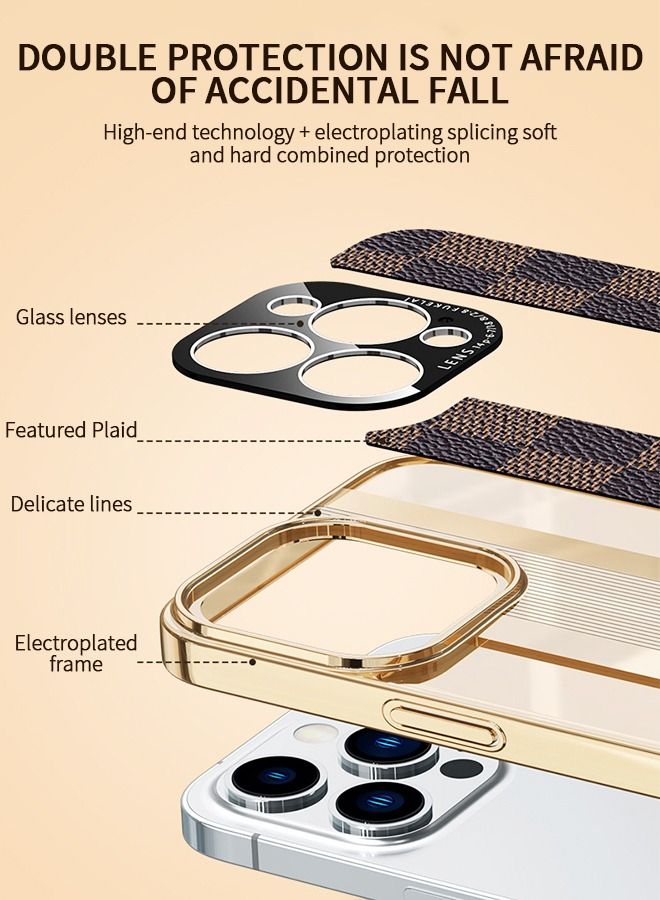 GROIC IPhone 14 Pro Max Case 6.7 Inch, Luxury Genuine Leather Case, Premiun Leather Back Cover, Anti-Slip, Anti-Fingerprint, Shockproof Protector IPhone 14 Pro Max Cover  - Image 2