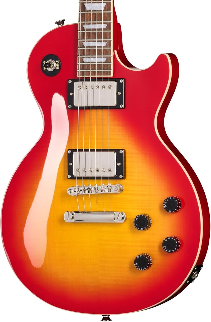 Epiphone Inspired By Gibson Les Paul Tribute Plus Electric Guitar, Heritage Cherry Sunburst - Image 2
