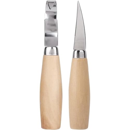Indusoire Wood Carving Tools, 2Pcs Carving Set for Whittling Wood Crafts, Wood Carving Tools Set,Ergonomic Handle for Comfort,Sharp for Soft/Hard Woods,Ideal for Beginners and DIY Hobbyists - Image 2