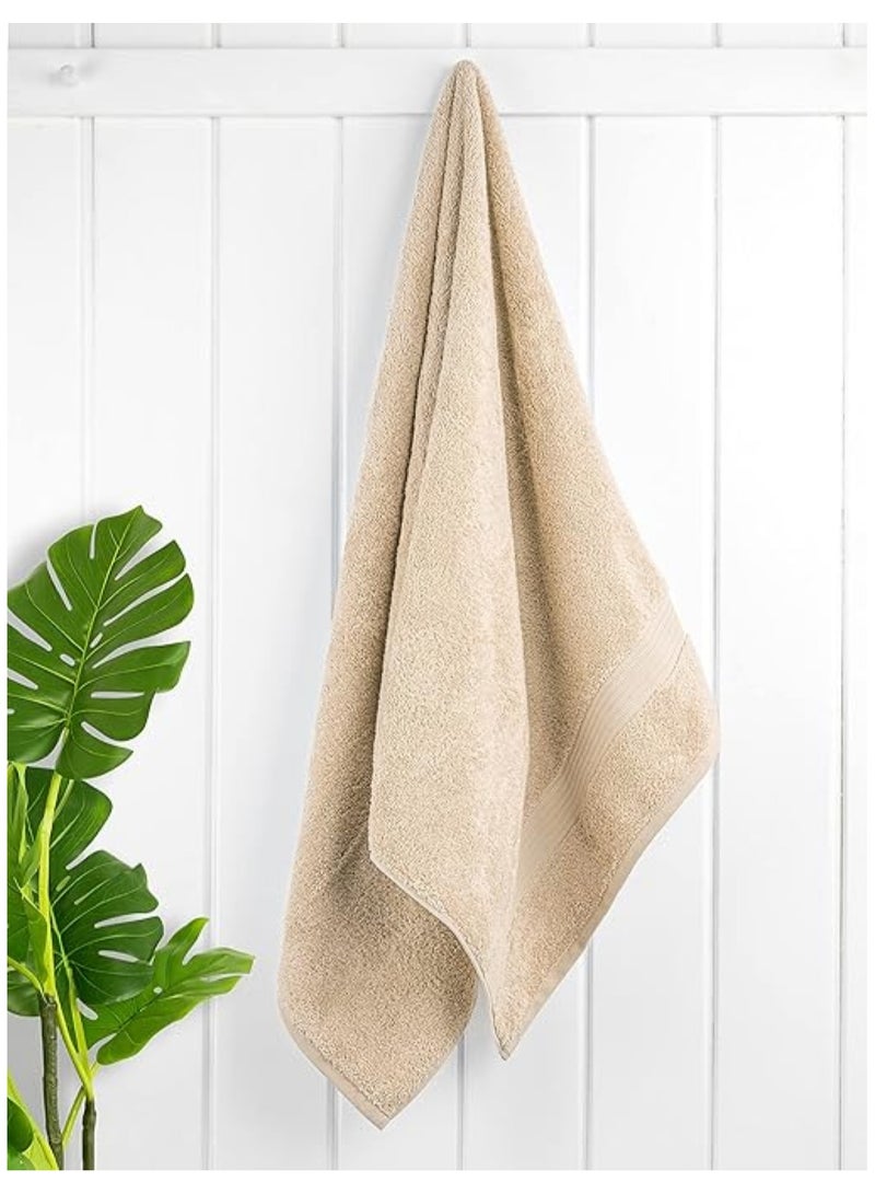 Huitich 6-Piece Pure Cotton Bath Towel Set Beige  - Image 4