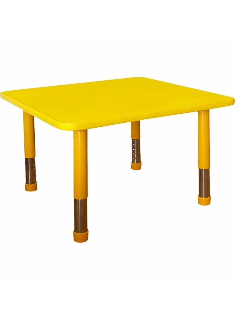 Generic Adjustable Wooden Kids Table – 70×70 cm Square, Height‑Adaptable 