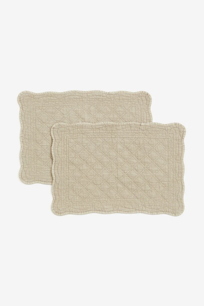 اتش اند ام 2-pack quilted place mats