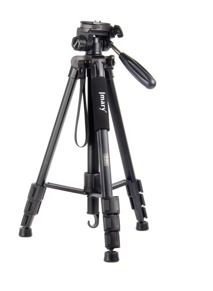 Jmary KP-2254 Professional Aluminum Tripod Monopod for All DSLR Cameras (Black) - Image 1
