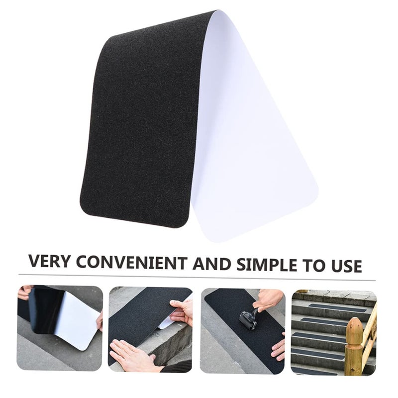 Non Slip Stair Strips Skid Floor Tape for Bath Shower Stairs Pools Durable Frosted Adhesive Stickers 2 Pack - Image 4