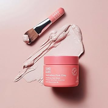 Sand & Sky Sand Sky Australian Pink Clay Detoxifying Face Mask with Vitamin C Antioxidants Pore Clearing Clay Mask for BlemishProne Skin Fades Hyperpigmentation Evens Tone - Image 3