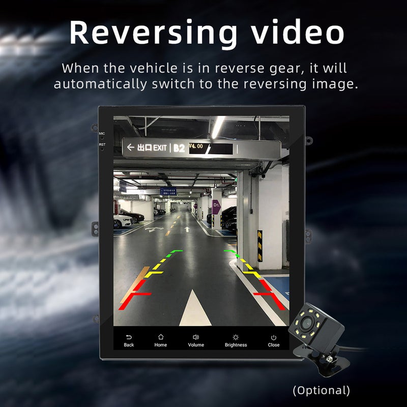 9.7 بوصة شاشة عمودية لـ Carplay لاسلكي عبرetooth للسيارة، جهاز تنقل واي فاي تنقل في الوقت الفعل آلة متكاملة، واجهة اتصال بالهاتف، مشغل ملтимيديا للسيارة - Image 2