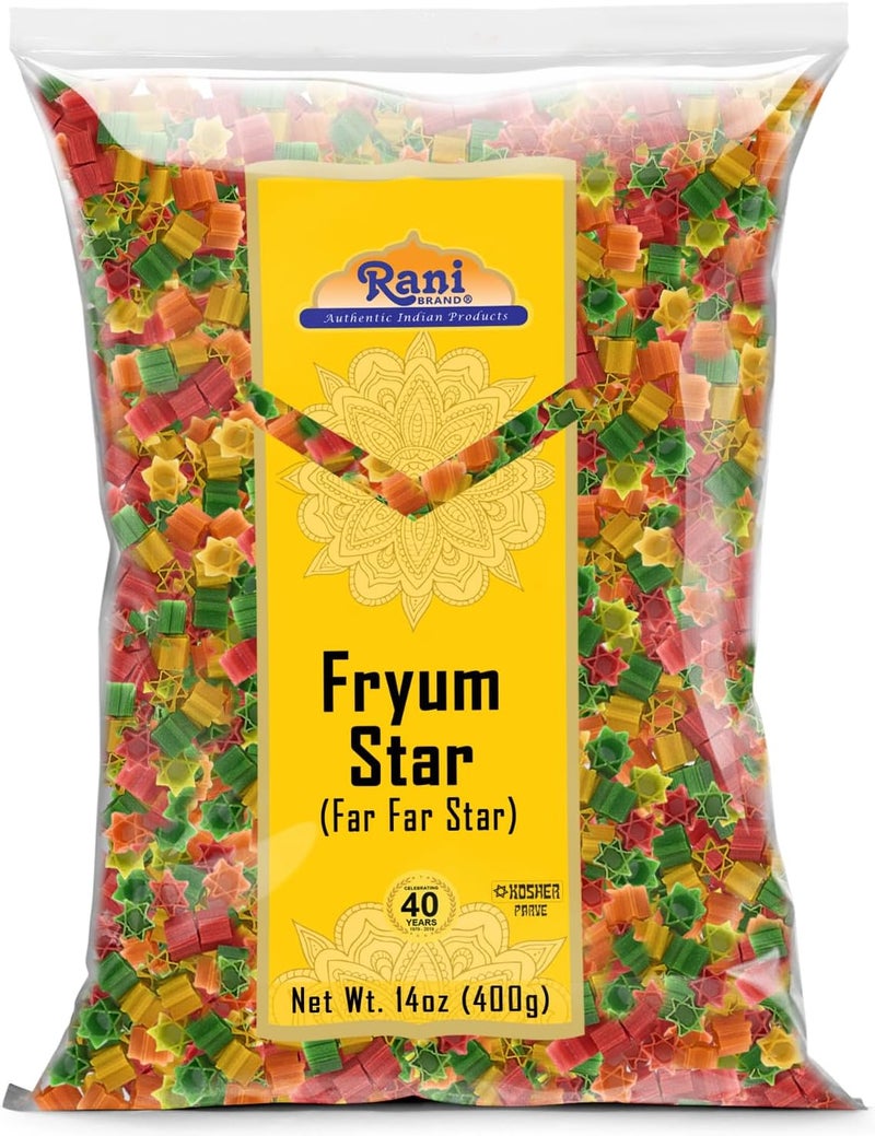 Rani Fryum Star (Far Far Star) - Wheat & Tapioca Pellets, 14oz (400g) - Image 1