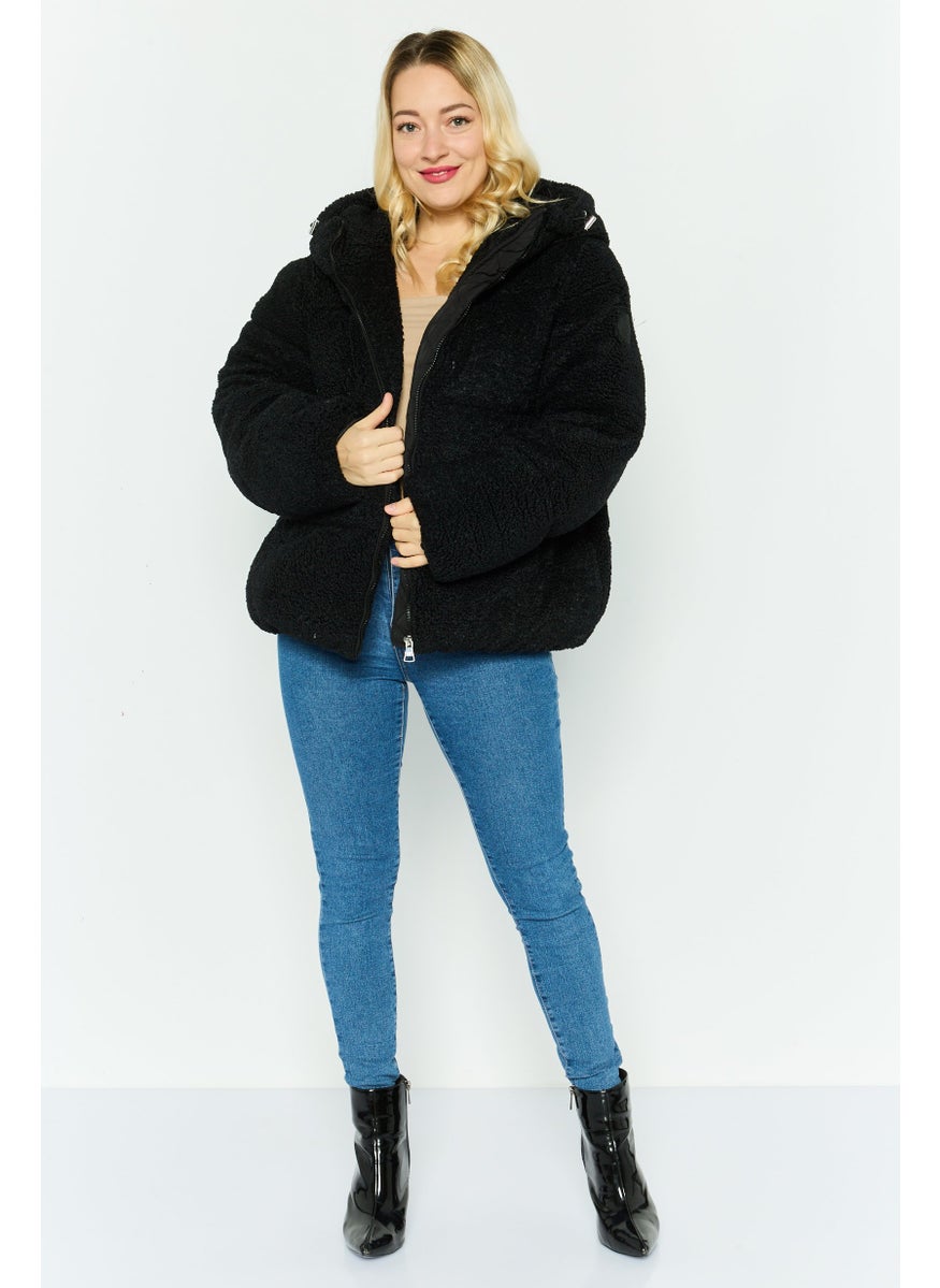 Madden Girl - Women Textured Soft Shell Jacket, Black - Image 1