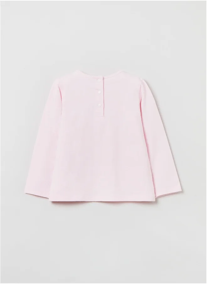 او في اس Ovs Long-Sleeve T-Shirt With Bambi Print