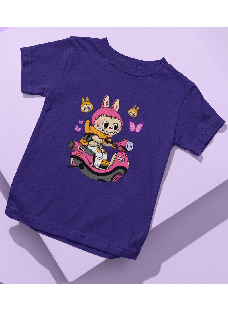 ZOOM Labubu - Trendy - Pure Cotton Shorts Sleeve Kid's T-Shirt